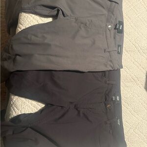 True linkswear Men's black and Dark Gray Chinos. 32x30 and 32x32